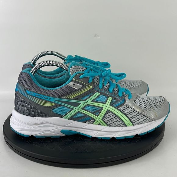 Asics Gel-Contend Gray/Blue Athletic Running Shoes T5F9N Women’s Size 8.5 - Picture 4 of 12